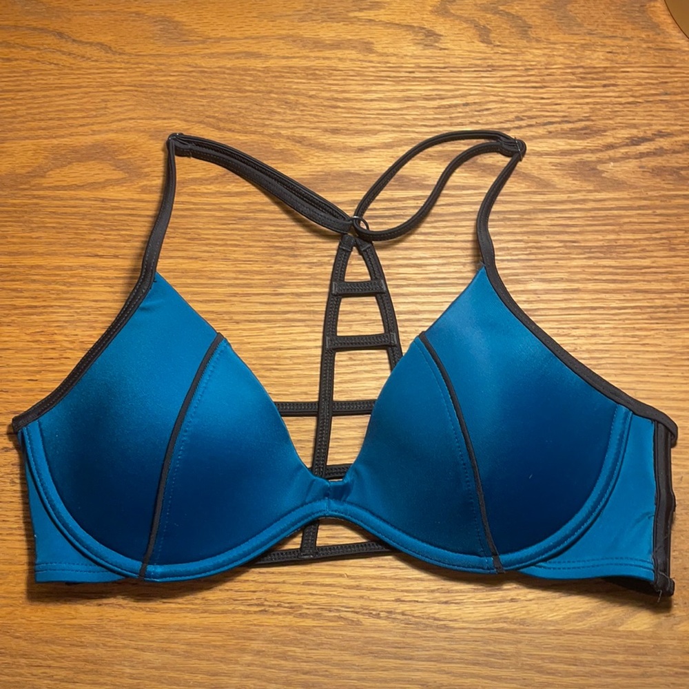 Blue-ish PINK bathing suit top